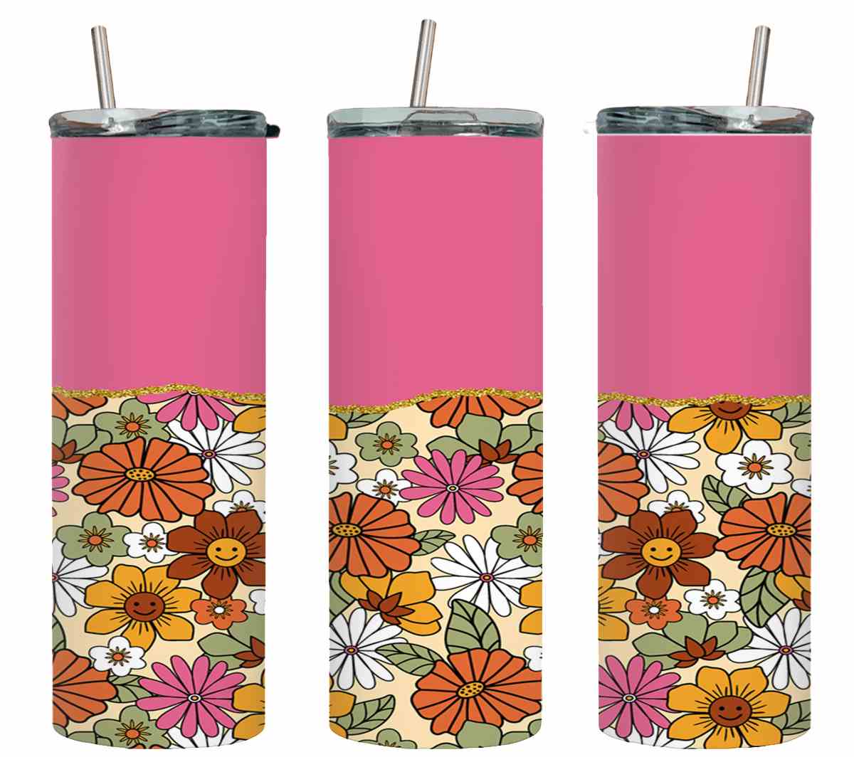 Rerto Pink Flowers-10603
